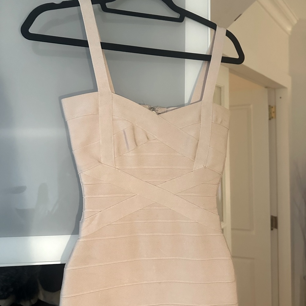 Nude bandage dress